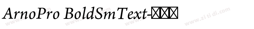 ArnoPro BoldSmText字体转换